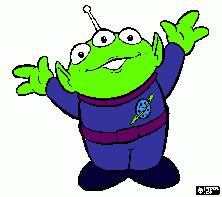 Alien coloring page