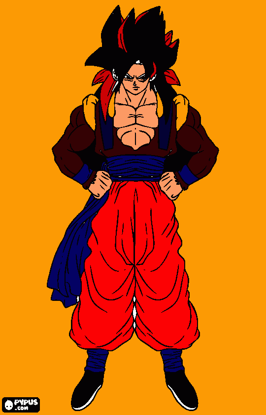ALMITHY SS4 GOGETA COOOOOL!!!!!!!!!!!!!!! coloring page