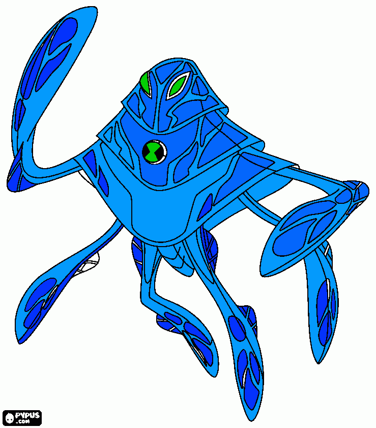 Amfibian coloring page