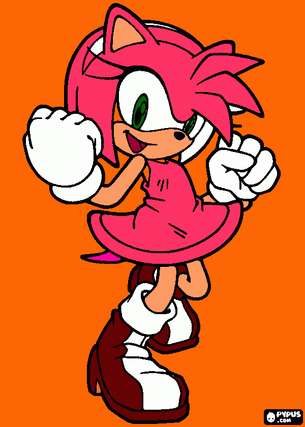 Amy-Rose coloring page