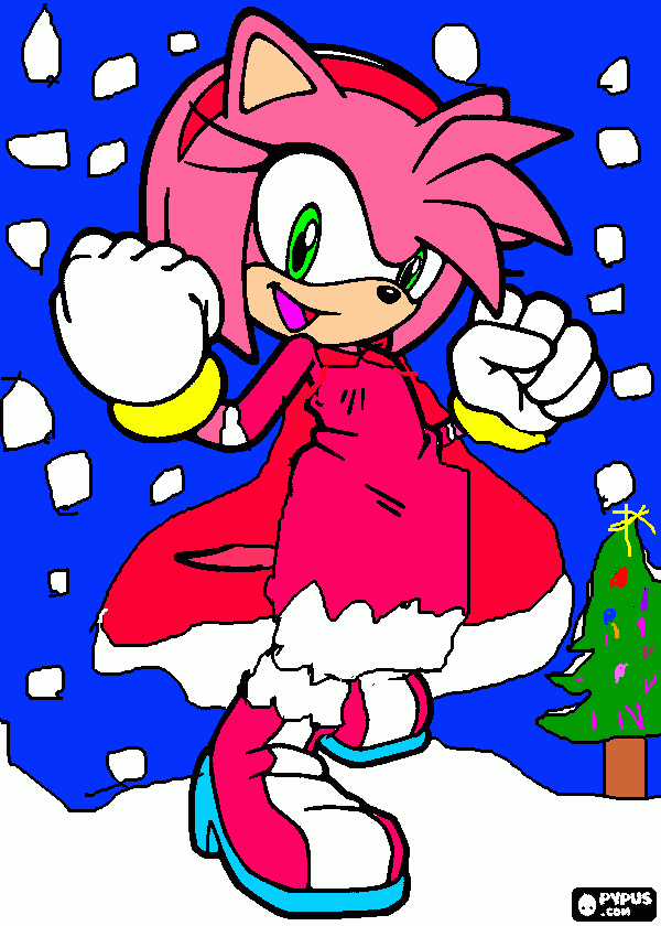 amy téli dizájn coloring page
