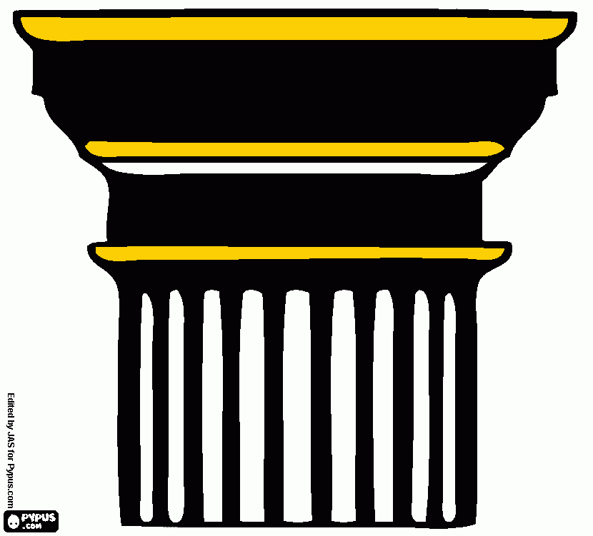 Ancient greek coloring page