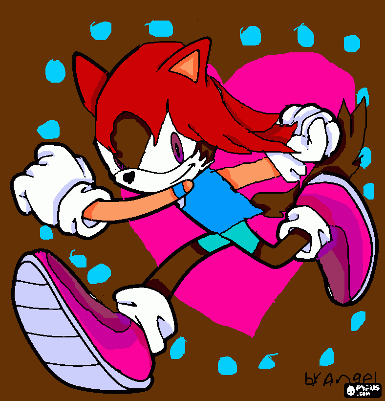 angel the fox coloring page