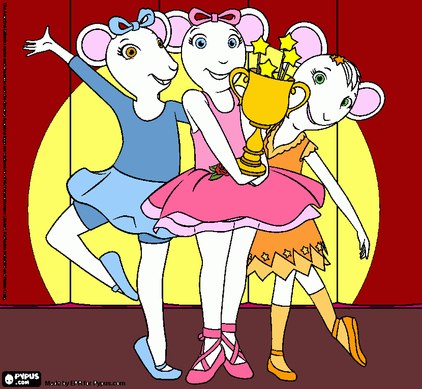 Angelina Balerina coloring page