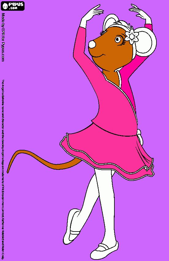 Angerliner balleriner coloring page