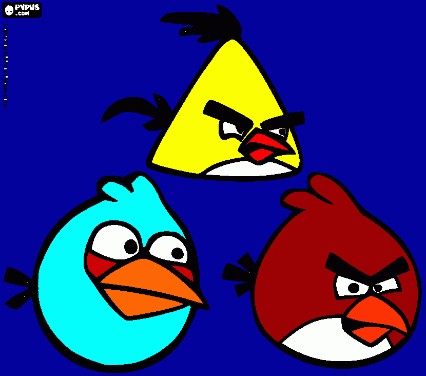 angr bird coloring page