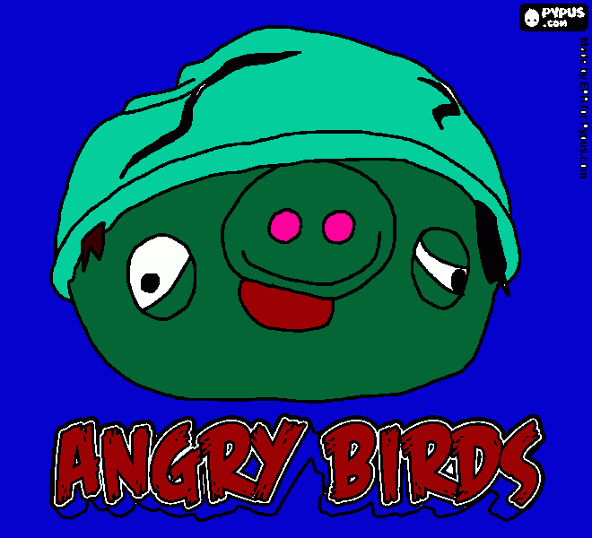 Angry Birds 4 coloring page