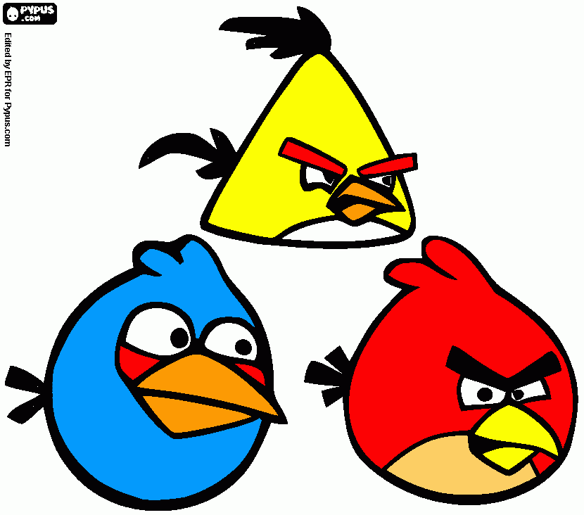 Angry birds game for anyone  coloring page