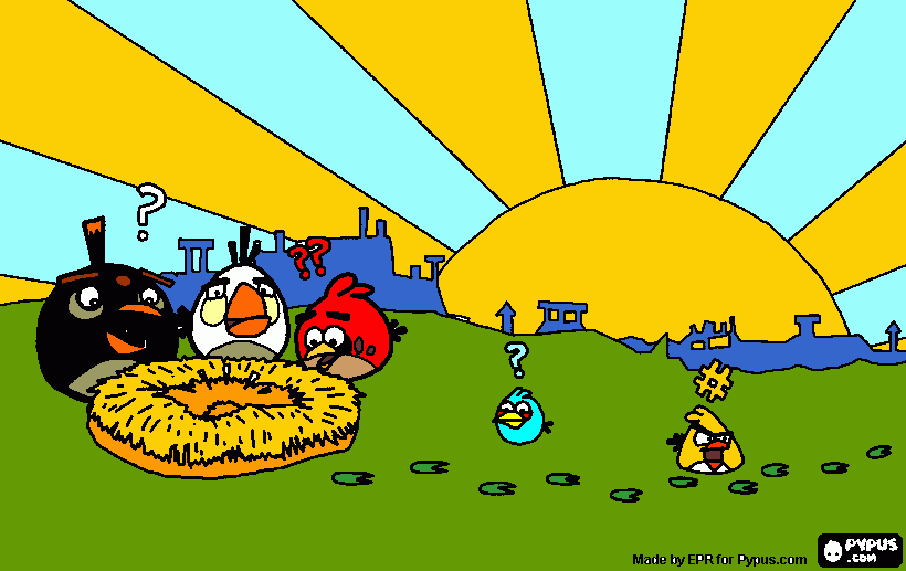 angrybirds alek coloring page
