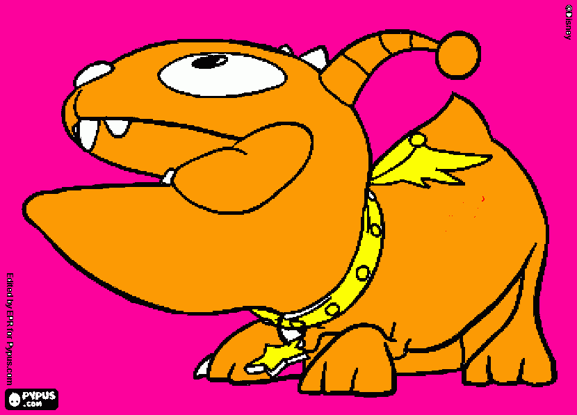anjing hendry... coloring page