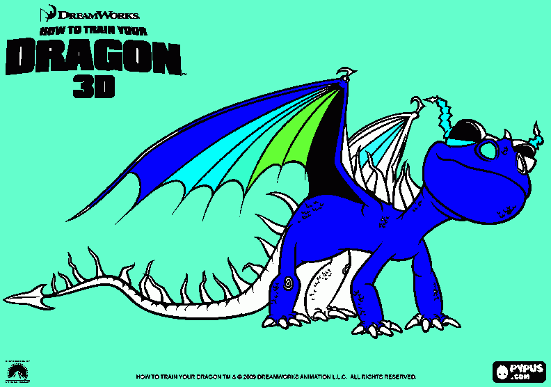another dragon coloring page