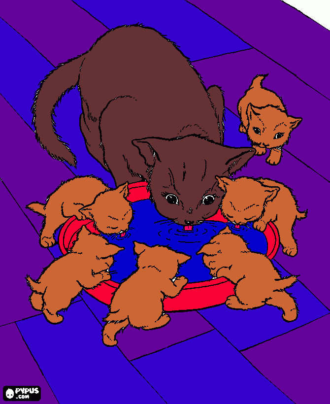 Another Kitteh coloring page