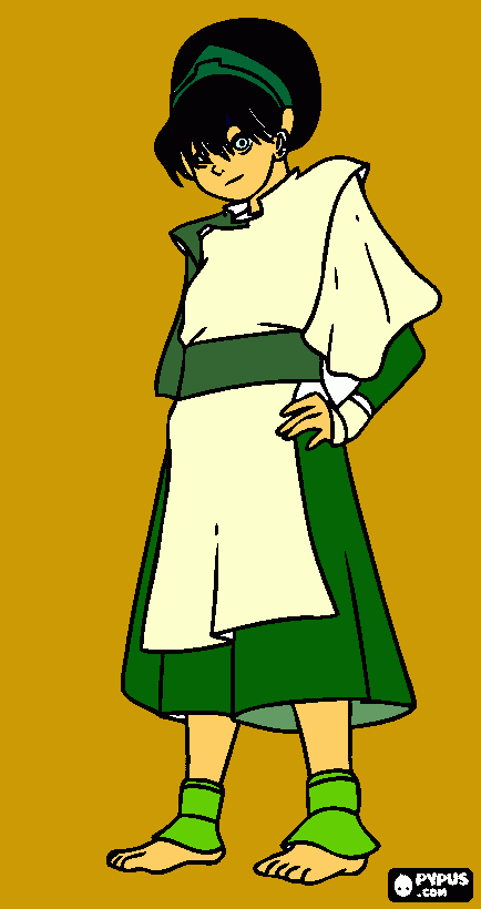 Anthea Colored Toph! coloring page