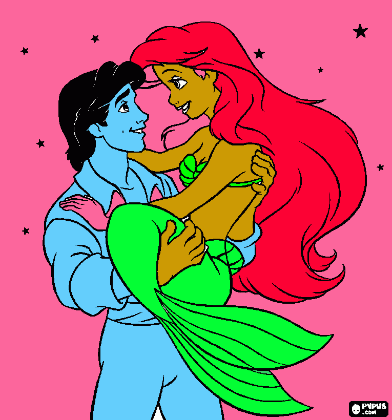 Arielle coloring page