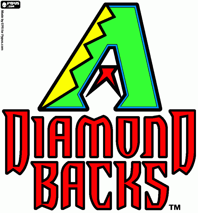 arizona diamondbacks coloring page