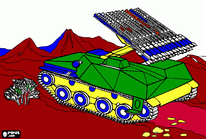 Army Tank coloring page