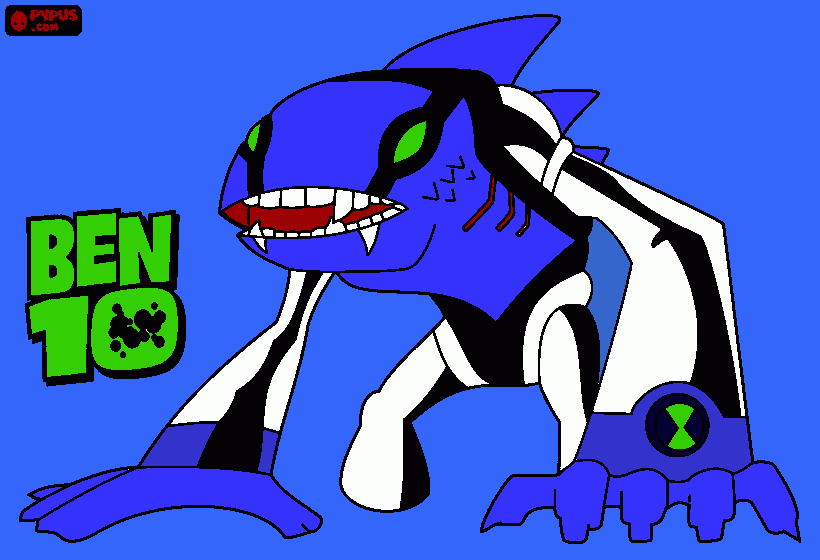 Articguana Ben 10 coloring page