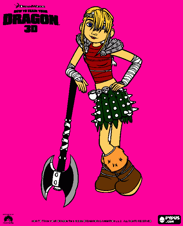 Astred coloring page