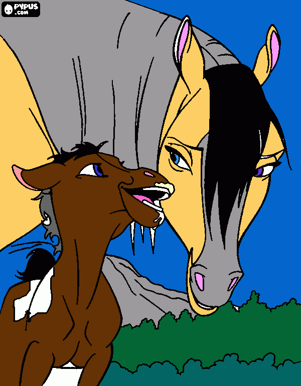 Astren and mother vilit eye coloring page