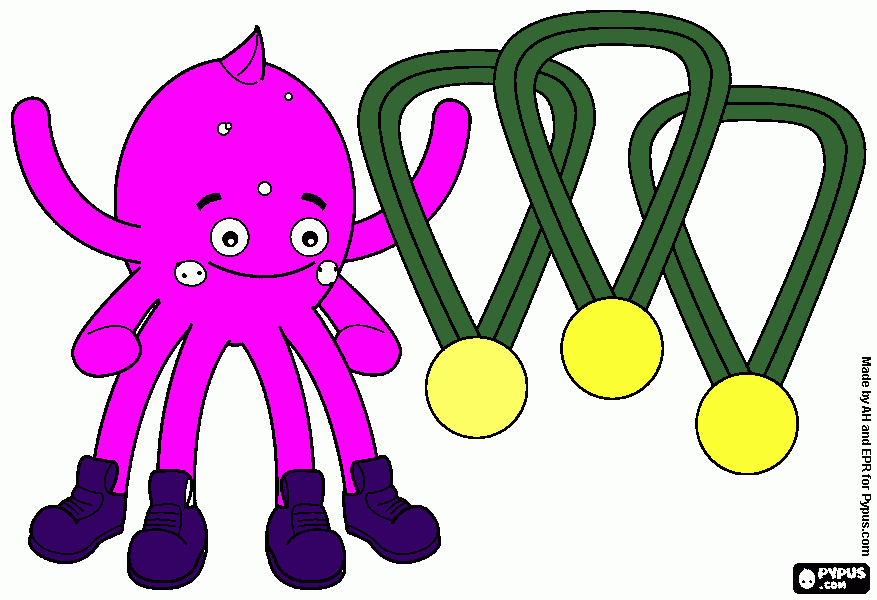 Astuonkojis coloring page