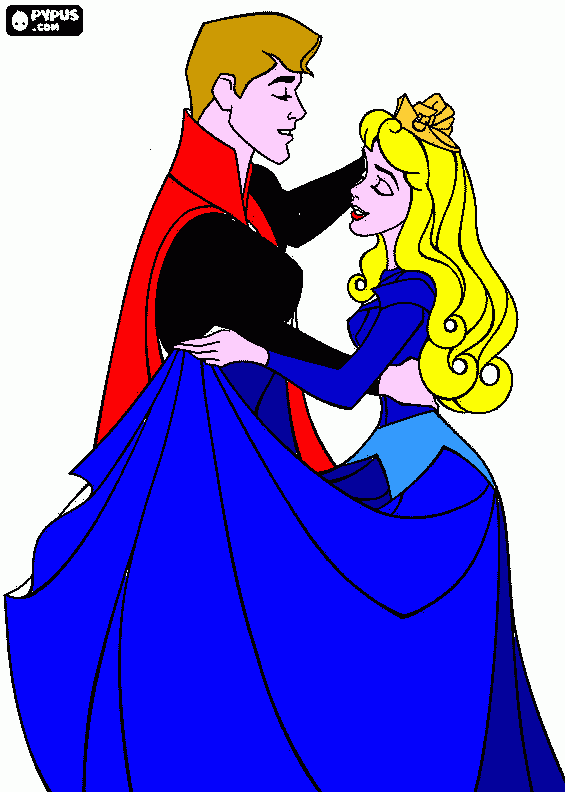 aurora coloring page