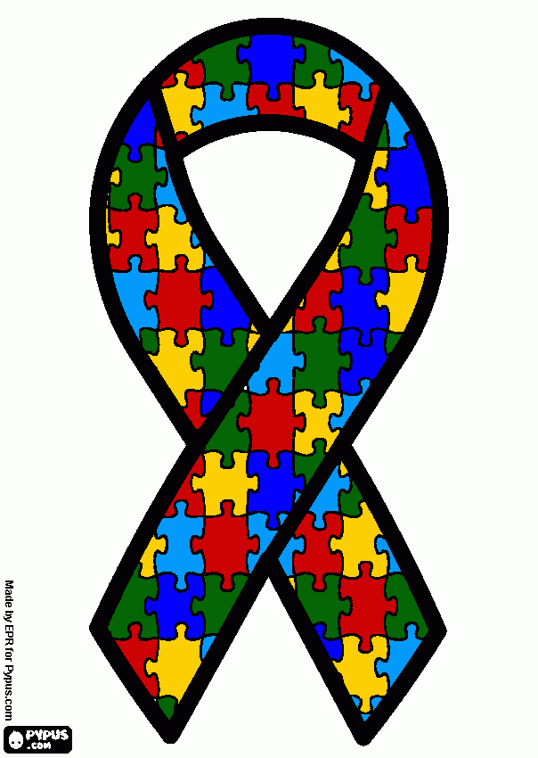 Autism Awareness Ribbon Printable Printable Templates
