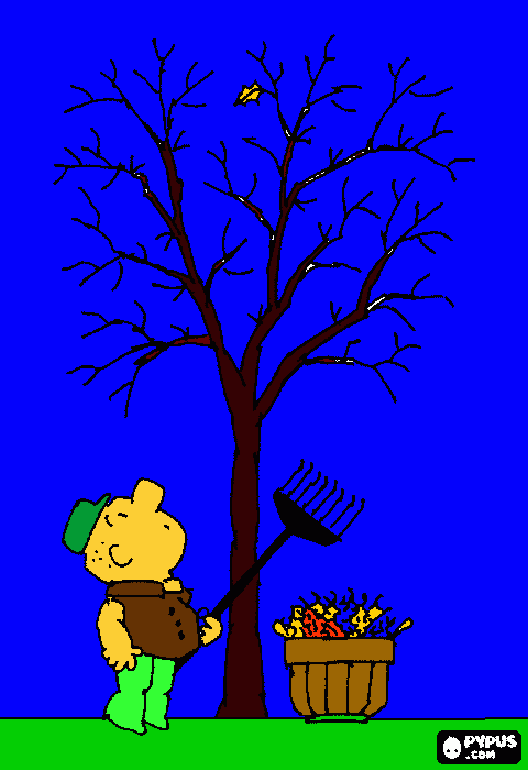 autumn coloring page