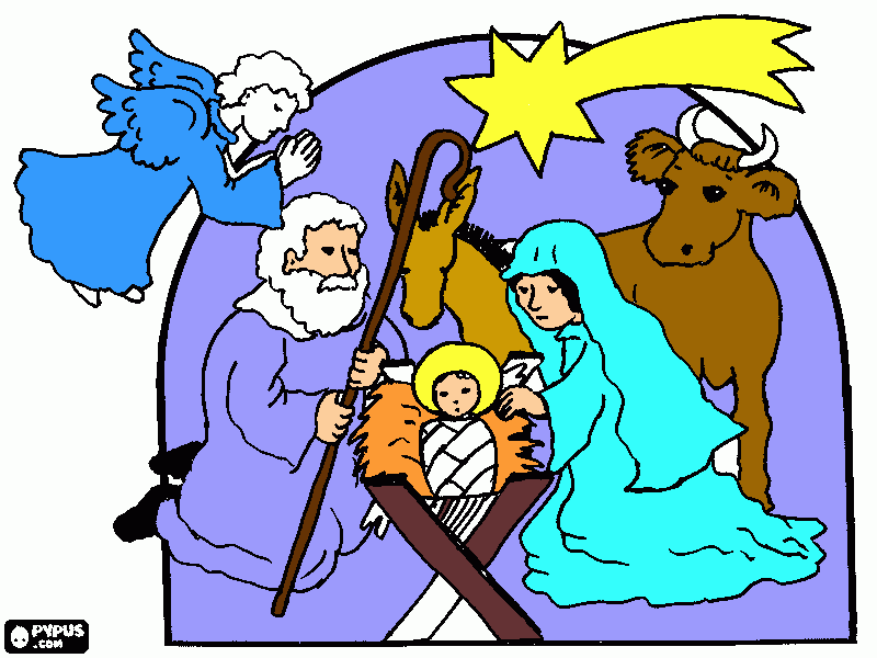 away in a manger coloring page