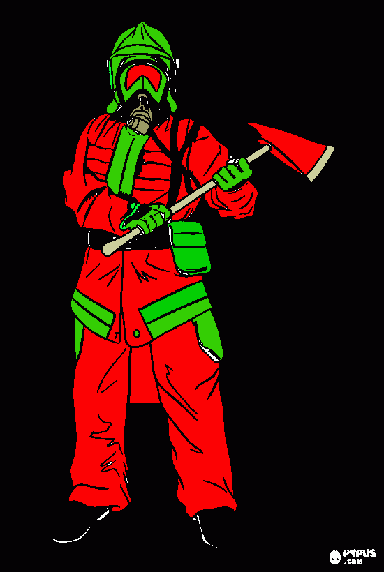 axe coloring page