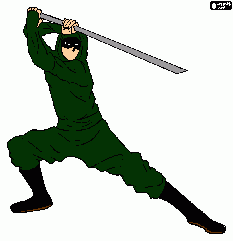 Azrael's Ninja coloring page