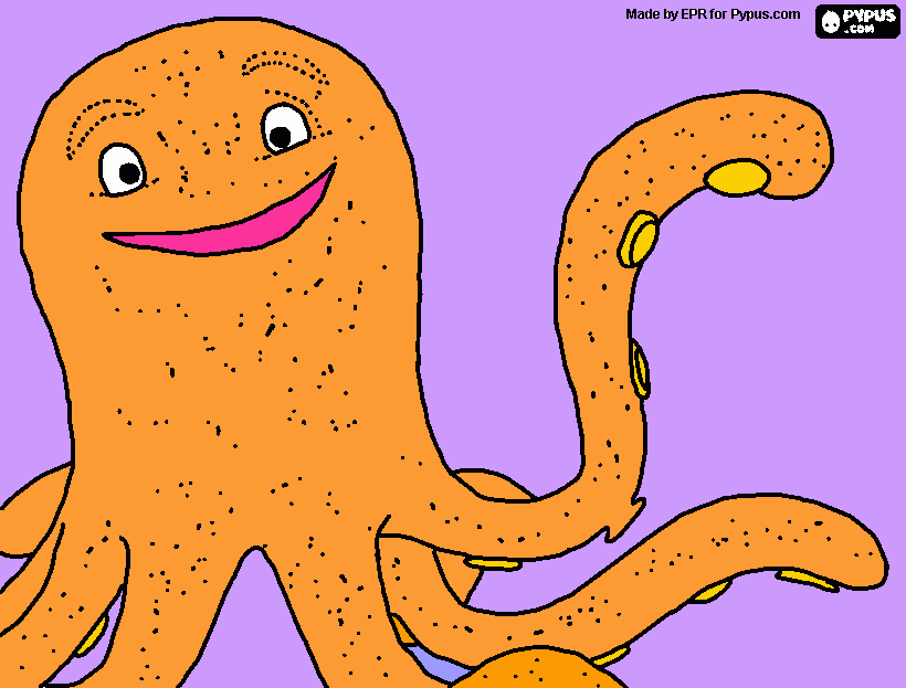 bach tuoc - mau coloring page