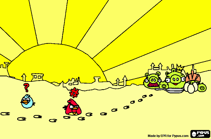 bad piggies-angry birds coloring page