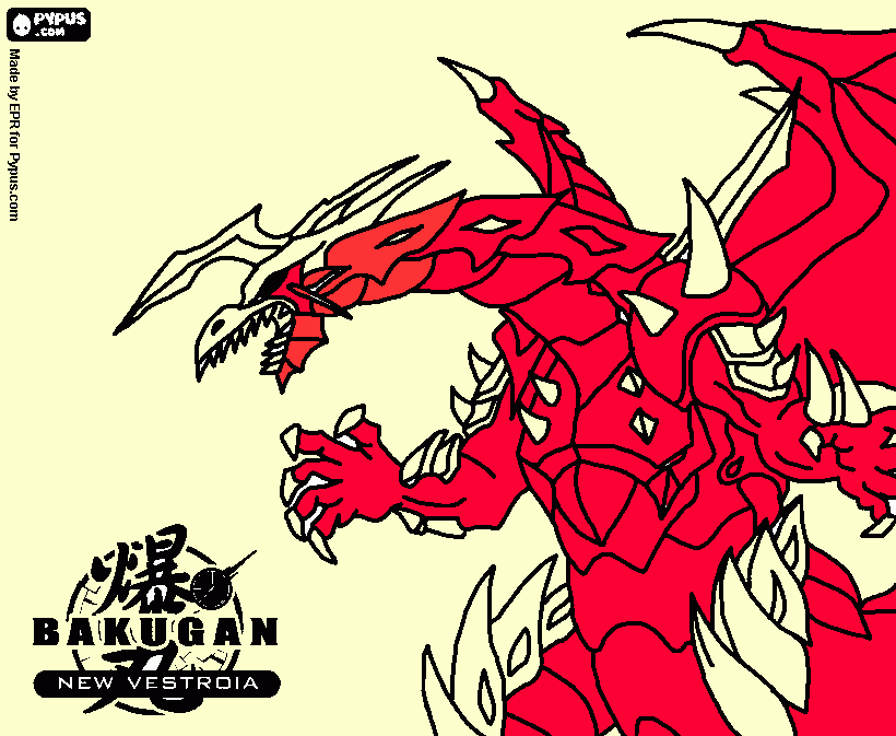 BAKUGAN coloring page