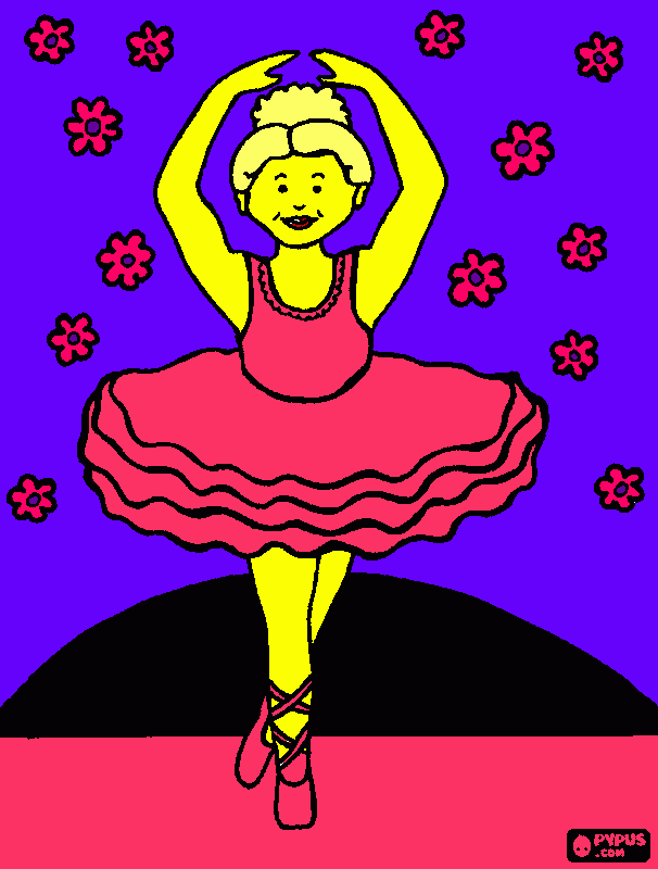 ballet coloring page