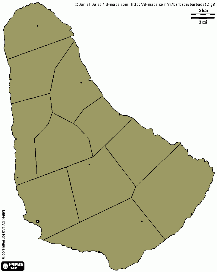 Barbados coloring page