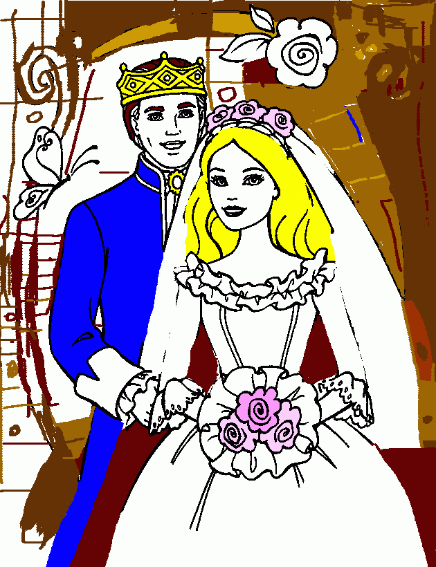 barbie ken coloring page