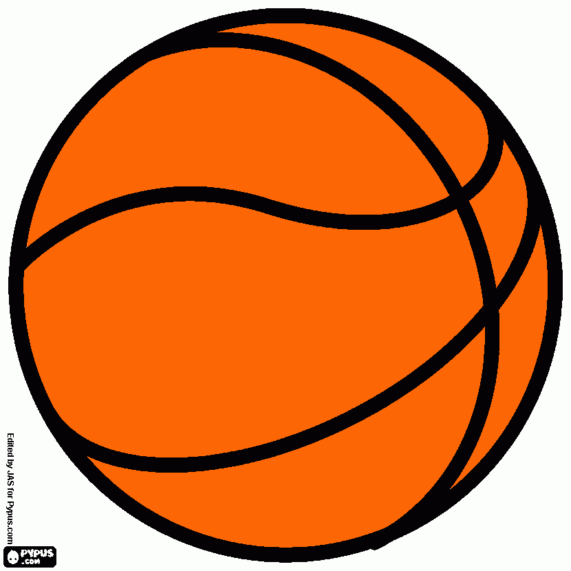 baskeball coloring page