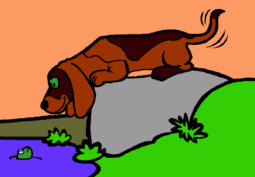 basset coloring page