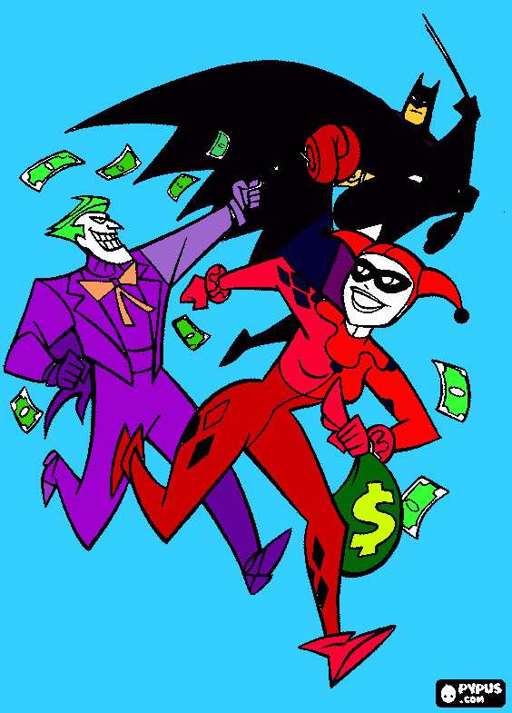 batman poster coloring page