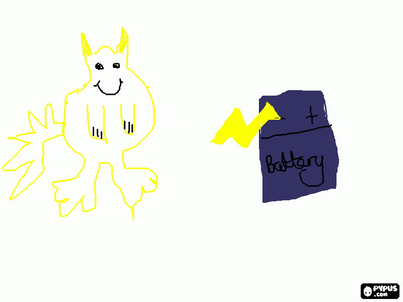 battery coloring page