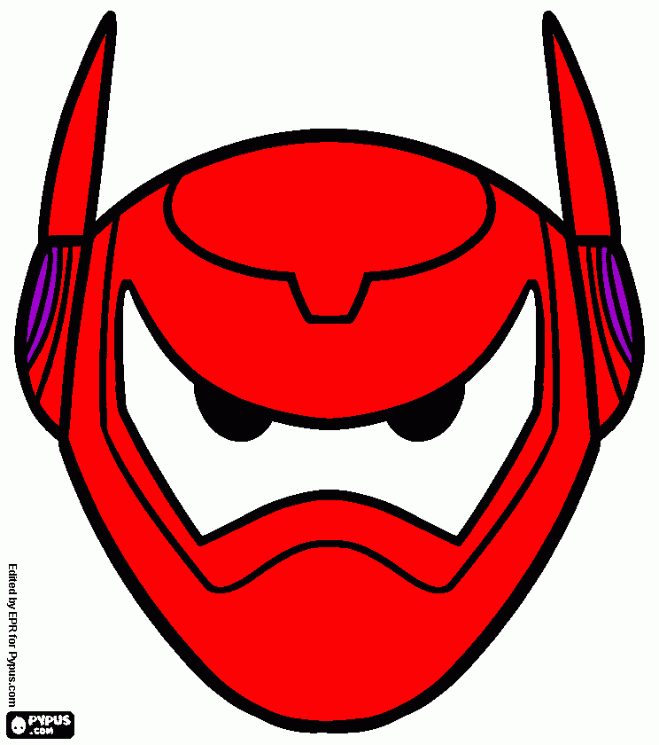 Baymax coloring page