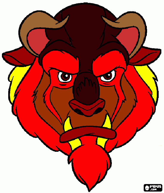 beast coloring page
