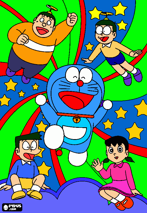 beautiful and colourful coloring page
