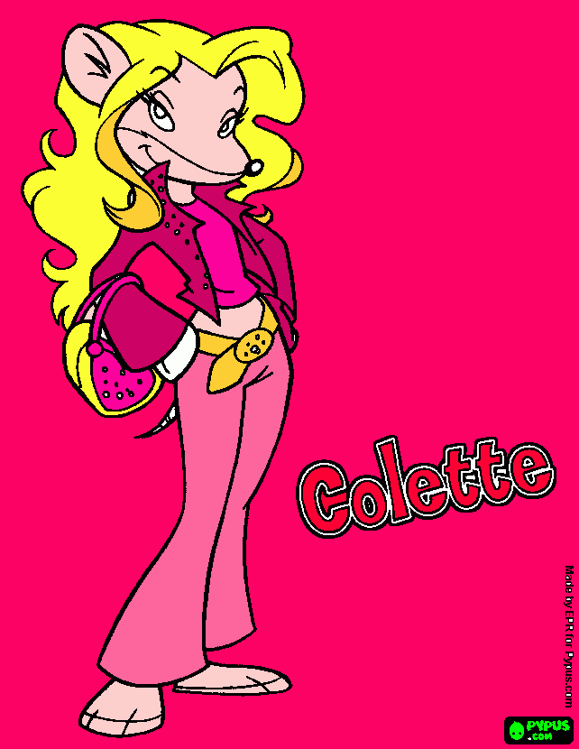 beauty collete coloring page