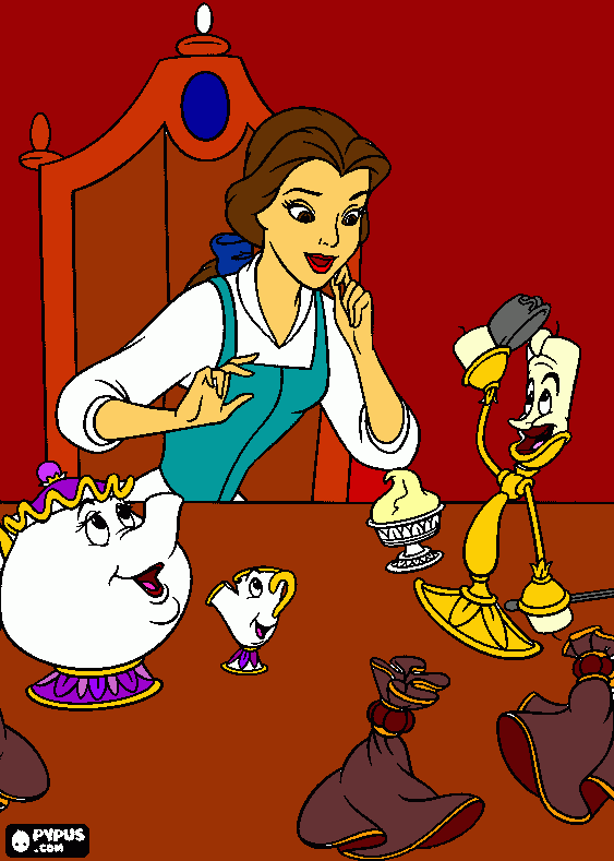 belle! coloring page