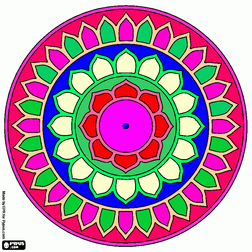 Belle rosace coloring page