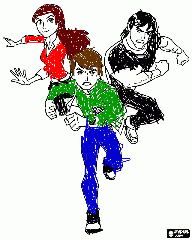 Ben 10 colouring in coloring page