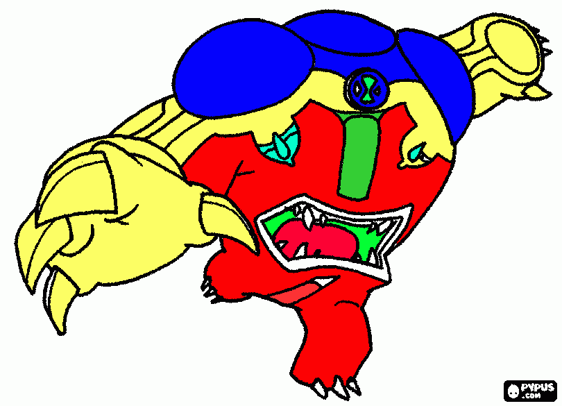 Ben 10 is very cool... coloring page