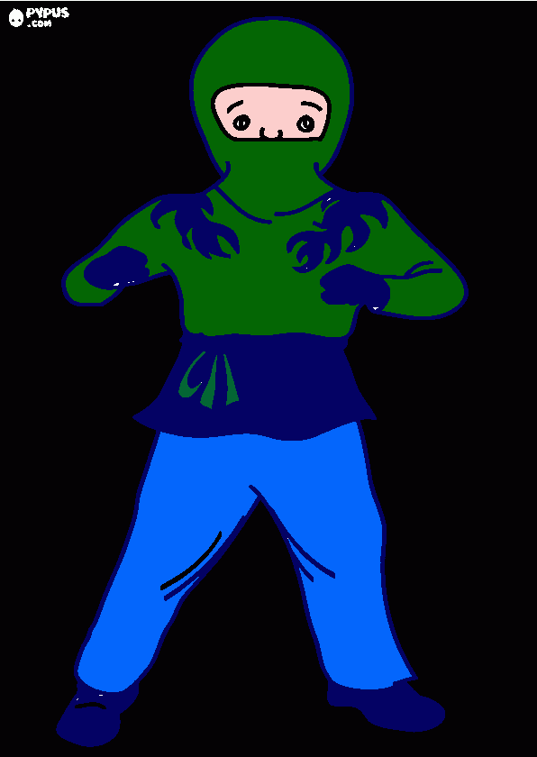 Ben's Ninja coloring page