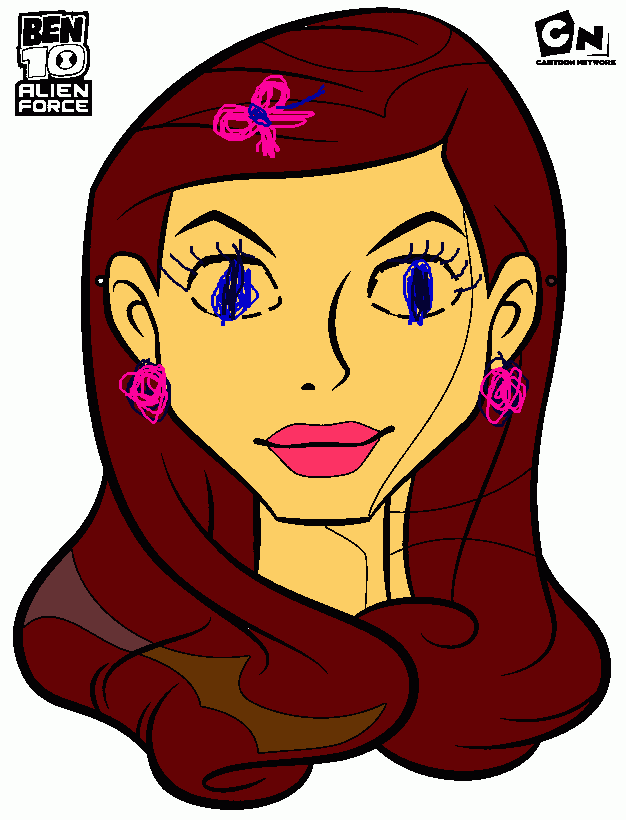 ben ten gwen tennyson coloring page